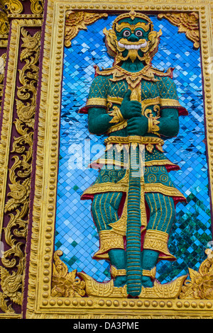 Riesige Buddha-Statue im Wat Sri Don Mond, Chiangmai Thailand Stockfoto