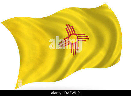 New Mexico (USA) Flagge Stockfoto