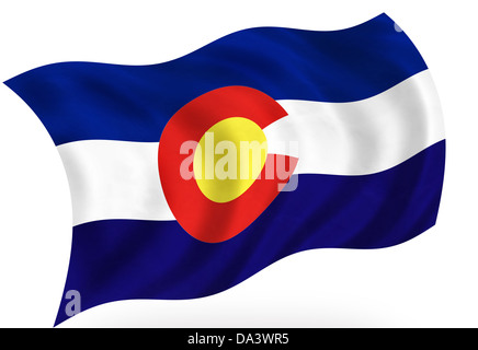 Colorado (USA) Flagge Stockfoto