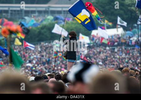 2013 Glastonbury Festival, würdige Farm, Glastonbury. Juni 2013. Stockfoto