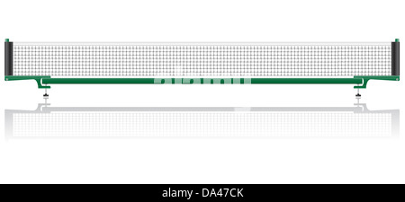 NET für Tischtennis Ping Pong Illustration isoliert auf weißem Hintergrund Stockfoto