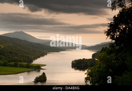 Die Königin Blick auf Loch Tummel Stockfoto