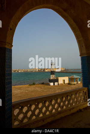 Blick auf die Altstadt von Palast von Haile Selassie, Massawa, Eritrea Stockfoto