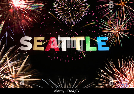 SEATTLE WASHINGTON STATE USA ZEICHEN Stockfoto