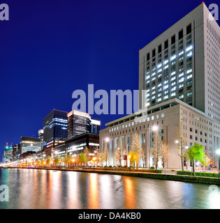 Marunouchi Geschäftsviertel in Tokio, Japan. Stockfoto