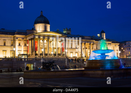 Die National Gallery am Trafalgar Square in London Stockfoto