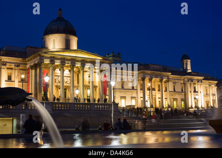 Die National Gallery am Trafalgar Square in London Stockfoto