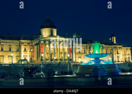 Die National Gallery am Trafalgar Square in London Stockfoto