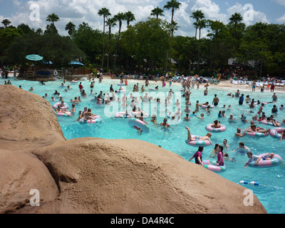 Das Wellenbad im Blizzard Beach Wasserpark in Orlando Florida, USA Stockfoto
