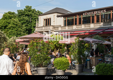 Künstlerhaus bin Lenbachplatz, München, Bayern, Deutschland Stockfoto