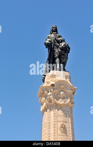 Marques De Pombal Statue Lissabon Portugal Stockfoto