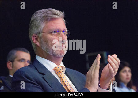 Prinz Philippe von Belgien, Herzog von Brabant, wer jetzt König auf der Abdankung seines Vaters, König Albert II werden. Stockfoto