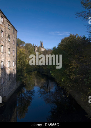 Dean Village Wasser von Leith, Edinburgh Stockfoto