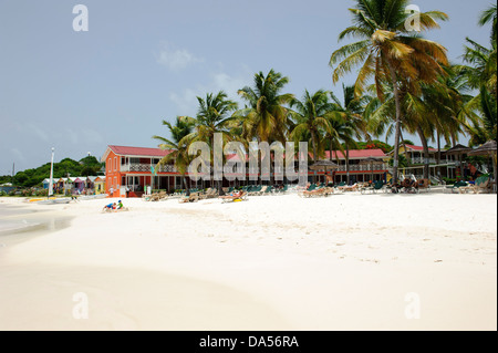 Karibik-Strand Stockfoto