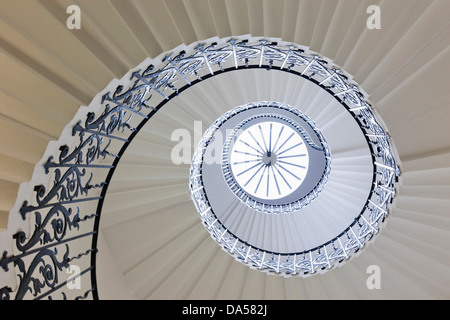 England, London, Greenwich, Queen es House, die Tulpe-Treppe Stockfoto