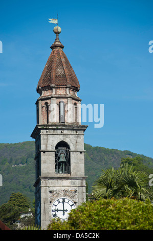 Schweiz, Europa, Ticino, Ascona, Pietro e Paolo, touristische, Kirche, Stockfoto