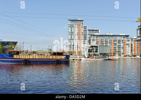 Emirate Royal Docks Seilbahnen terminal, London, England, Vereinigtes Königreich. Stockfoto