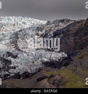 Virkisjokull Gletscher, Vatnajökull-Eiskappe, Island Stockfoto