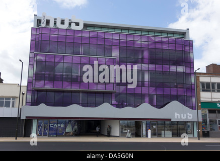 Der Palast Hub an Redcar Strandpromenade, ein neues Gebäude für Haus-Unternehmen in der Kreativwirtschaft. Stockfoto