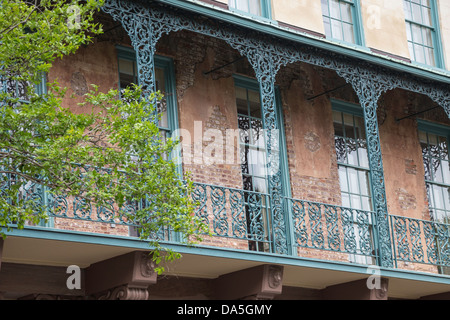 Dock-Straßentheater, 135 Church Street, Charleston SC, USA Stockfoto