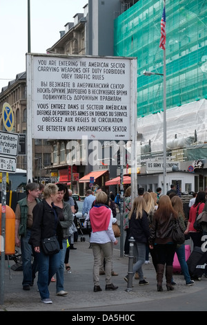 Checkpoint Charlie Stockfoto