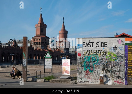 East Side Gallery Berlin Stockfoto