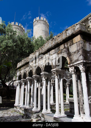 St Andrew Kreuzgang neben Christopher Columbuss Haus in Genua, Italien 5 Stockfoto