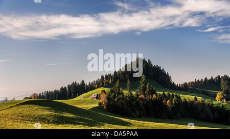 Bauernhaus, Bauernhof, Blappach, Emmental, Haus, Haus, Hof, Hof, Hill, Kanton Bern, Bern, Landschaft, Schweiz, Europa, Trubschach Stockfoto