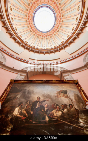 William Henry Powell Gemälde "Perrys Sieg" an der Ohio State House in Columbus, Ohio, USA. Stockfoto