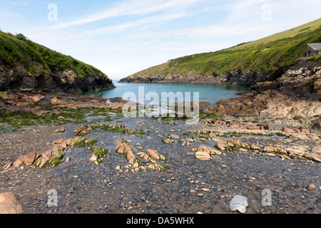Malerische Bucht von Port Quin in Cornwall Stockfoto