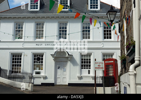 Post und Sparkasse Fowey Cornwall Stockfoto