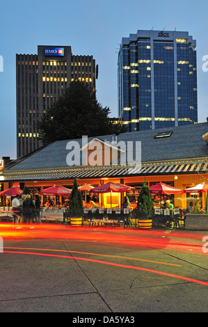 Waterfront, Nachtleben, Hafen, Halifax, Nova Scotia, Kanada, Stadt Stockfoto