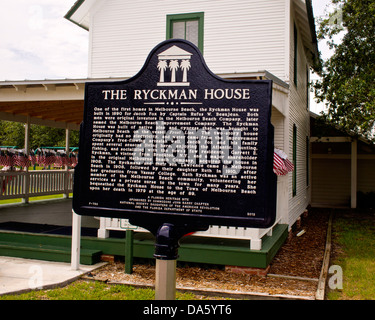 Ryckman Haus in Melbourne Beach, Florida Stockfoto