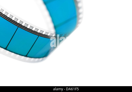 Detail einer Film-Folie isoliert auf weiss Stockfoto