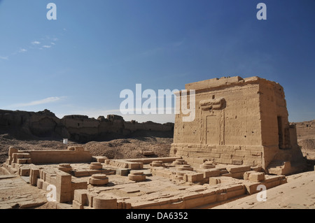 Die Isis-Kapelle durch den römischen Kaiser Augustus im alten ägyptischen Fruchtbarkeit und Liebe Tempel der Göttin Hathor bei D Stockfoto