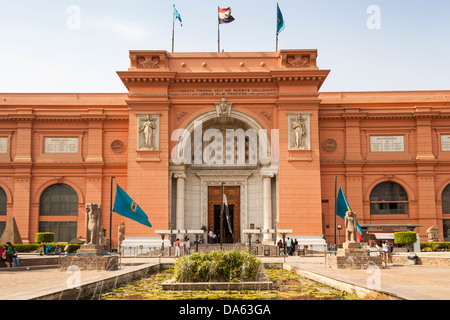Das ägyptische Museum, auch bekannt als Museum für ägyptische Altertümer und Museum von Kairo, Kairo, Ägypten Stockfoto