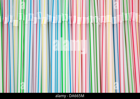 Hintergrund von Trinkhalme Stockfoto