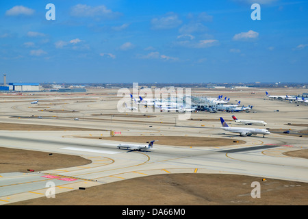 Chicago O' Hare Flughafen außen Stockfoto