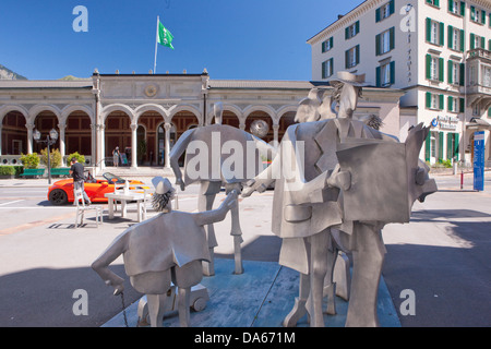 RagARTs, Kultur, Kanton, SG, St. Gallen, Schweiz, Europa, Kunst, Geschicklichkeit, Bad Ragaz, Figuren Stockfoto