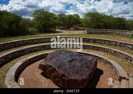 Hoba Meteorit (weltweit größte), in der Nähe von Grootfontein, Otjozondjupa Region, Namibia, Afrika Stockfoto