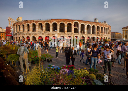 Arena, Verona, Stadt, Stadt, Italien, Europa, Schweiz, Europa, Roman, Amphitheater Stockfoto