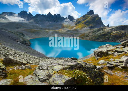 Wildsee, See, Europa, Schweiz, Kanton St. Gallen, St. Gallen, Fläche von Sargans, Pizol, fünf Seen, Bergsee, Gletscher, Pi Stockfoto