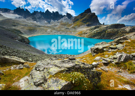 Wildsee, See, Europa, Schweiz, Kanton St. Gallen, St. Gallen, Fläche von Sargans, Pizol, fünf Seen, Bergsee, Gletscher, Pi Stockfoto