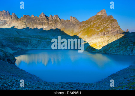 Wildsee, See, Europa, Schweiz, Kanton St. Gallen, St. Gallen, Fläche von Sargans, Pizol, fünf Seen, See, Berge, Stockfoto