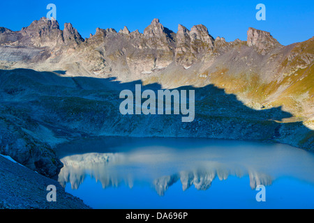 Wildsee, See, Europa, Schweiz, Kanton St. Gallen, St. Gallen, Fläche von Sargans, Pizol, fünf Seen, See, Berge, Stockfoto