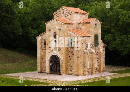 Pre-romanische Kirche San Miguel de Lillo Oviedo Principado de Asturias Spanien Stockfoto