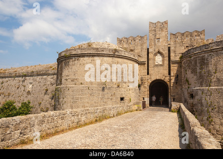 D ' Amboise Tor, Altstadt von Rhodos, Rhodos, Griechenland Stockfoto