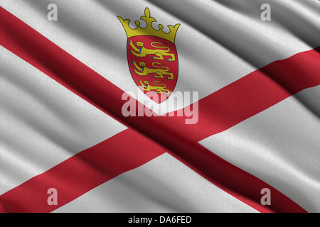 Flagge von Jersey Stockfoto