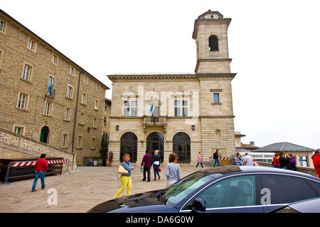 Statua della Libertà, historischen Stadt Zentrum von San Marino Stockfoto