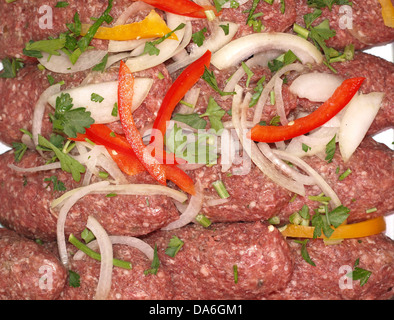 halbfertige Fleisch Stockfoto